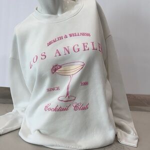 Los Angeles Cocktail Club White Sweatshirt